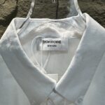 Thom Browne 原單玫瑰刺繡條紋襯衫 早秋新款氣質H版型 男女同款百搭首選