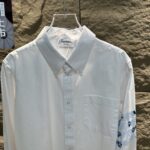 Thom Browne 原單玫瑰刺繡條紋襯衫 早秋新款氣質H版型 男女同款百搭首選