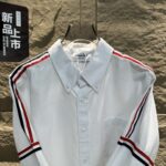 Thom Browne 一比一經典牛津紡長袖襯衫 手臂織帶設計 紳士百搭質感推薦