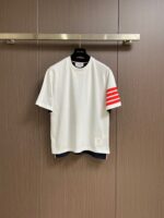 Thom Browne 一比一拼接圓領短袖T恤 2025春夏限定撞色設計