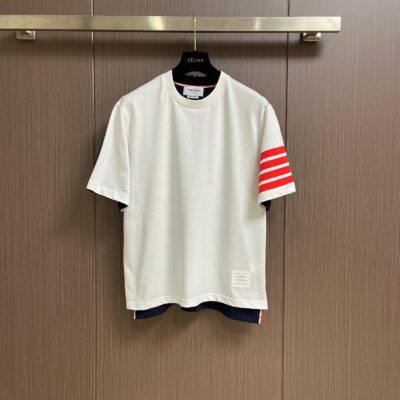 Thom Browne 一比一拼接圓領短袖T恤 2025春夏限定撞色設計
