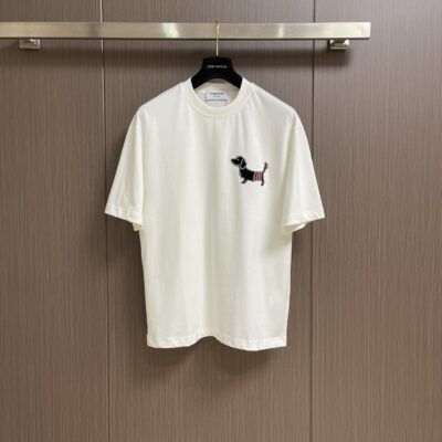 Thom Browne 高仿腊腸狗Logo圓領T恤 春夏新款純棉簡約型男百搭