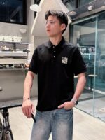 LOEWE 羅意威 2025春夏新款精品仿製Polo衫 短袖絲光棉上衣 男款時尚LOGO設計
