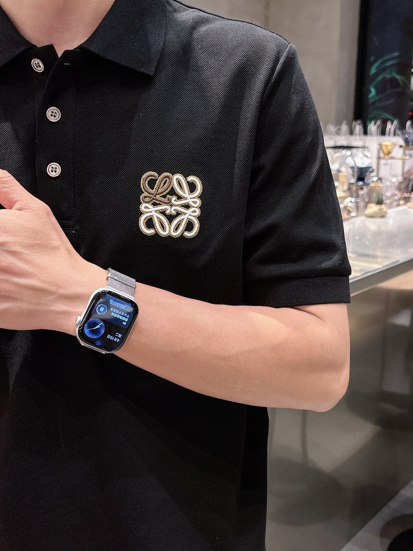 LOEWE 羅意威 2025春夏新款精品仿製Polo衫 短袖絲光棉上衣 男款時尚LOGO設計