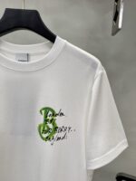 巴宝莉高仿白色戰馬LOGO T恤2025春夏基礎款260g棉質感好穿不悶熱