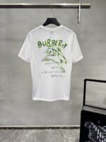 Burberry一比一白色戰馬LOGO短袖T恤立體車工設計感強2025春夏百搭時尚男款