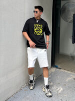LOEWE 羅意威 黑色 2025春夏新款原單Polo衫 男士短袖T恤 絲光棉 高仿精品上衣