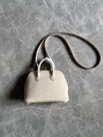 Hermès 原單Mini Bolide奶昔白貝殼包 細肩帶設計 夏日輕盈感 百搭氣質小包
