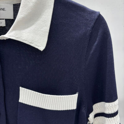 Thom Browne 復刻版小狗刺繡Polo領針織短袖上衣 夏日氣質百搭款推薦