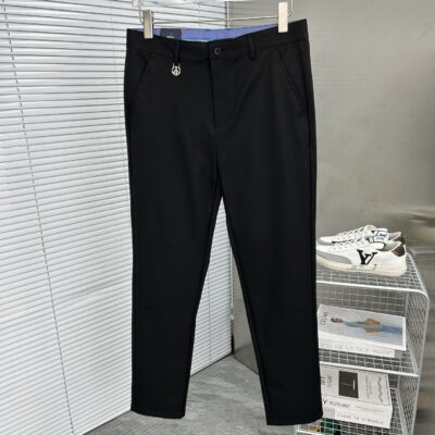 Prada 原單黑色休閒西褲 2025SS超級定制版 高檔工藝版型出眾