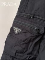 Prada A貨三角標工裝短褲 男士24SS新款輕量機能設計 防風防水日系工裝風