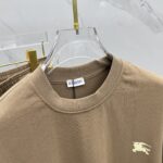 Burberry原單卡其色男女同款套裝2025春夏寬鬆舒適純棉洗水新品