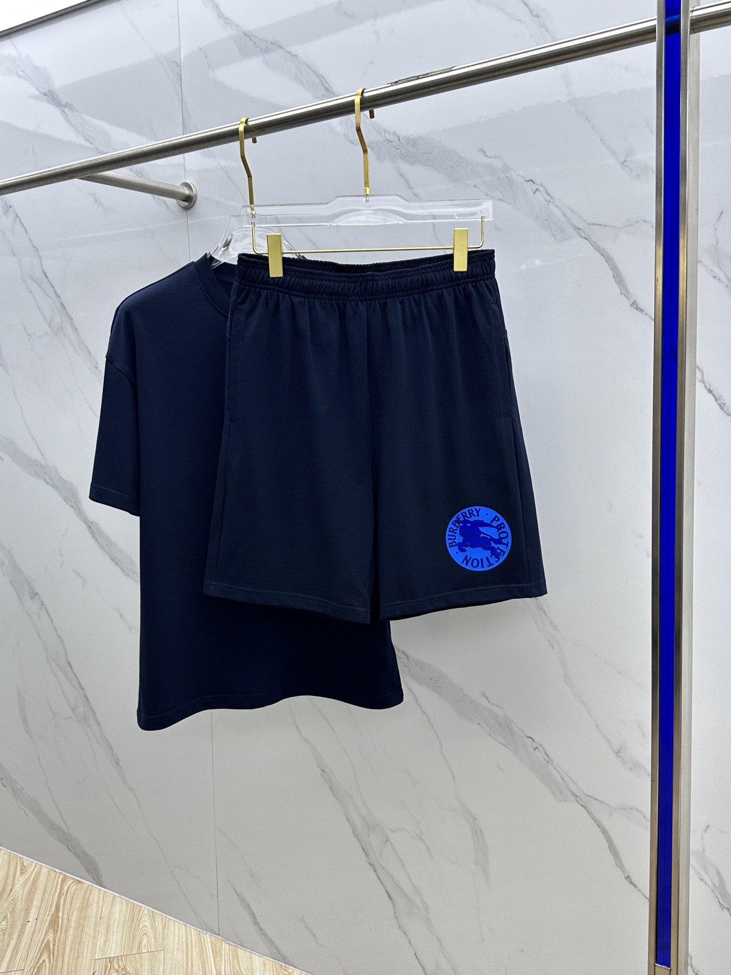 Burberry高仿2025春夏男女同款套裝純棉洗水舒適寬鬆百搭潮流新款