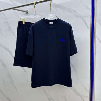 Burberry高仿2025春夏男女同款套裝純棉洗水舒適寬鬆百搭潮流新款