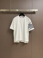 Thom Browne 高仿蛇形刺繡圓領短袖T恤 經典百搭 男女同款美式修身