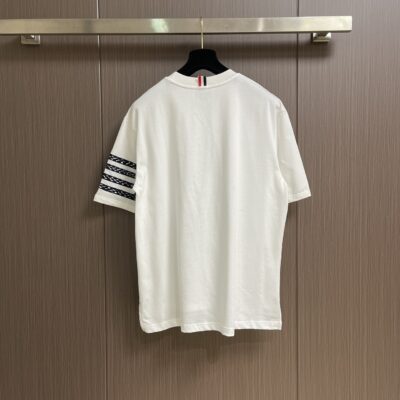 Thom Browne 高仿蛇形刺繡圓領短袖T恤 經典百搭 男女同款美式修身