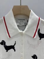 Thom Browne 一比一Polo領針織短袖上衣小狗圖案點綴氣質款2025夏季新作