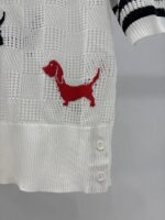 Thom Browne 一比一Polo領針織短袖上衣小狗圖案點綴氣質款2025夏季新作
