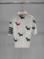 Thom Browne 一比一Polo領針織短袖上衣小狗圖案點綴氣質款2025夏季新作