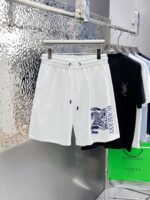 Burberry A貨白色LOGO短褲頂級定制質感滿分2025夏季簡約風格