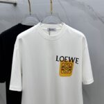 LOEWE高仿立體LOGO打底T恤 2025春夏純棉微廓型剪裁 男女同款百搭首選