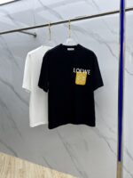 羅意威精品仿製圓領打底T恤2025春夏男女同款立體logo微廓形純棉半袖