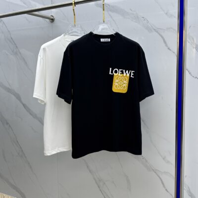 羅意威精品仿製圓領打底T恤2025春夏男女同款立體logo微廓形純棉半袖