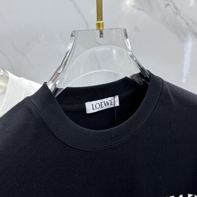 羅意威精品仿製圓領打底T恤2025春夏男女同款立體logo微廓形純棉半袖