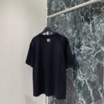 LOEWE頂級原單羽毛立體印花短袖T恤 夏季新款刺繡LOGO寬鬆男女同款
