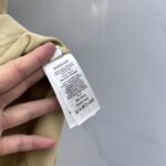 Burberry頂級原單卡其色打底短袖T恤格紋領設計2025春夏抗皺透氣舒適