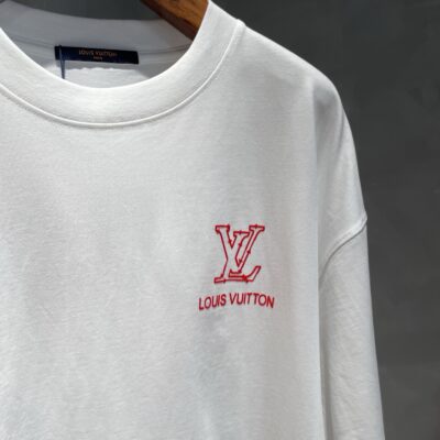 LV 精品仿製 春夏新款 LOGO短袖T恤 驢牌男女同款 百搭潮流款
