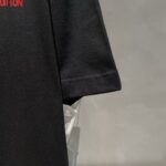 LV 精品仿製 驢牌黑色短袖T恤 春夏新款 LOGO設計 男女同款