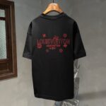 LV 精品仿製 驢牌黑色短袖T恤 春夏新款 LOGO設計 男女同款