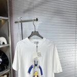 LOEWE 羅意威 SS25夏季新款高仿短袖T恤 男女同款 頂級LOGO圖案 棉質挺括廓形