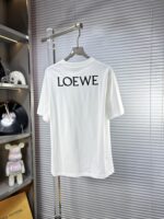 LOEWE 羅意威 SS25夏季新款高仿短袖T恤 男女同款 頂級LOGO圖案 棉質挺括廓形