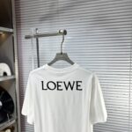 LOEWE 羅意威 SS25夏季新款高仿短袖T恤 男女同款 頂級LOGO圖案 棉質挺括廓形