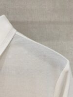 Burberry頂級原單白色LOGO翻領Polo衫男士簡約氣質2025新品紳士百搭首選