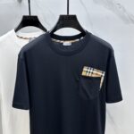 Burberry A貨格紋LOGO短袖T恤男士簡約百搭設計潮流舒適剪裁2025夏季新品