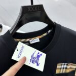 Burberry A貨格紋LOGO短袖T恤男士簡約百搭設計潮流舒適剪裁2025夏季新品