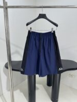 Balenciaga 頂級原單BAGGY運動中褲 黑藏藍撞色直筒設計 都會街頭風四季百搭款
