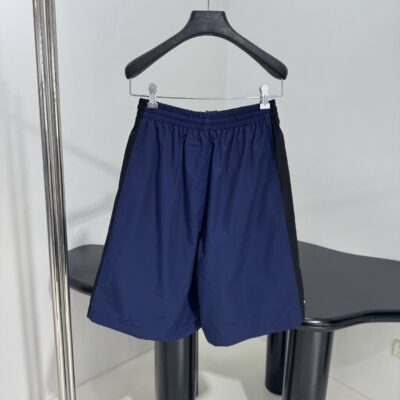 Balenciaga 頂級原單BAGGY運動中褲 黑藏藍撞色直筒設計 都會街頭風四季百搭款