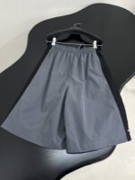 Balenciaga 復刻版BAGGY直筒中褲 黑灰拼色街頭運動風 男女同款四季推薦