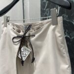 LOEWE精品仿製文藝綁帶半裙 早秋新款減齡甜酷百搭層次感