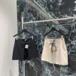 LOEWE精品仿製文藝綁帶半裙 早秋新款減齡甜酷百搭層次感