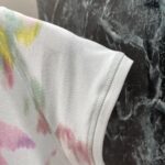 LOEWE A貨花朵暈染短袖T恤 水綠油畫感藝術風格百搭
