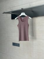 LOEWE 羅意威 2025春夏新款高仿百搭背心 女男士純棉刺繡LOGO修身款 原單精品復刻