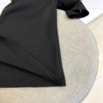 Burberry高仿走秀款黑色短袖T恤雙紗純棉設計感百搭2025春夏男女同款
