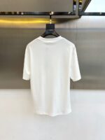 Burberry原單走秀款白色短袖T恤雙紗純棉設計感2025春夏男女同款