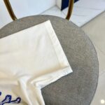 Burberry原單走秀款白色短袖T恤雙紗純棉設計感2025春夏男女同款