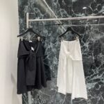 LOEWE頂級原單不規則綁帶半裙 早秋新款層次設計 飄逸修身高級感十足